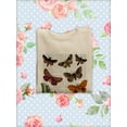 thumbnail image 3 of Paper Moths Sweatshirt Women -Fab Funky Designs, Female XX-Large, 3 of 4