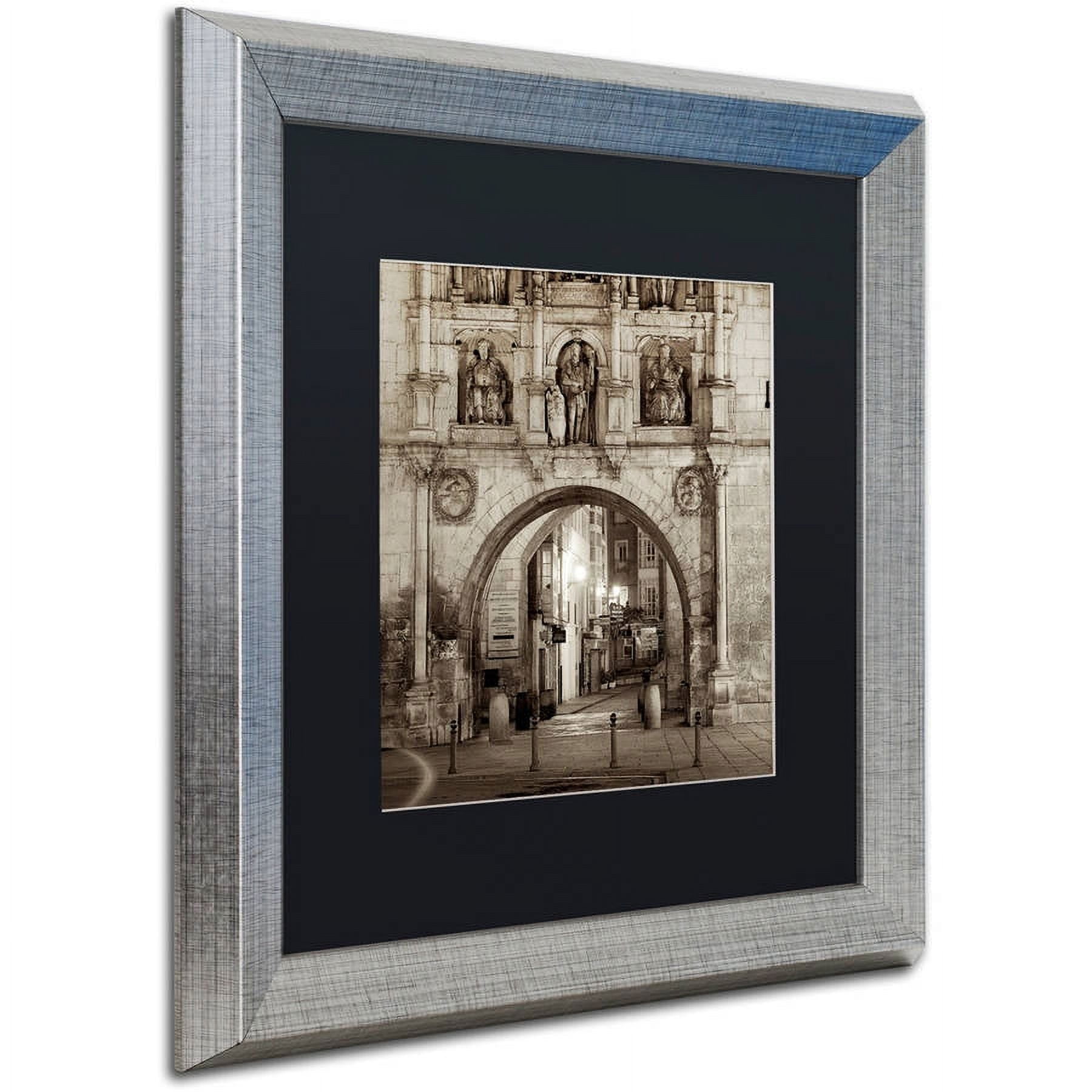 Trademark Fine Art "Burgos I" Canvas Art by Alan Blaustein, Black Matte, Silver Frame