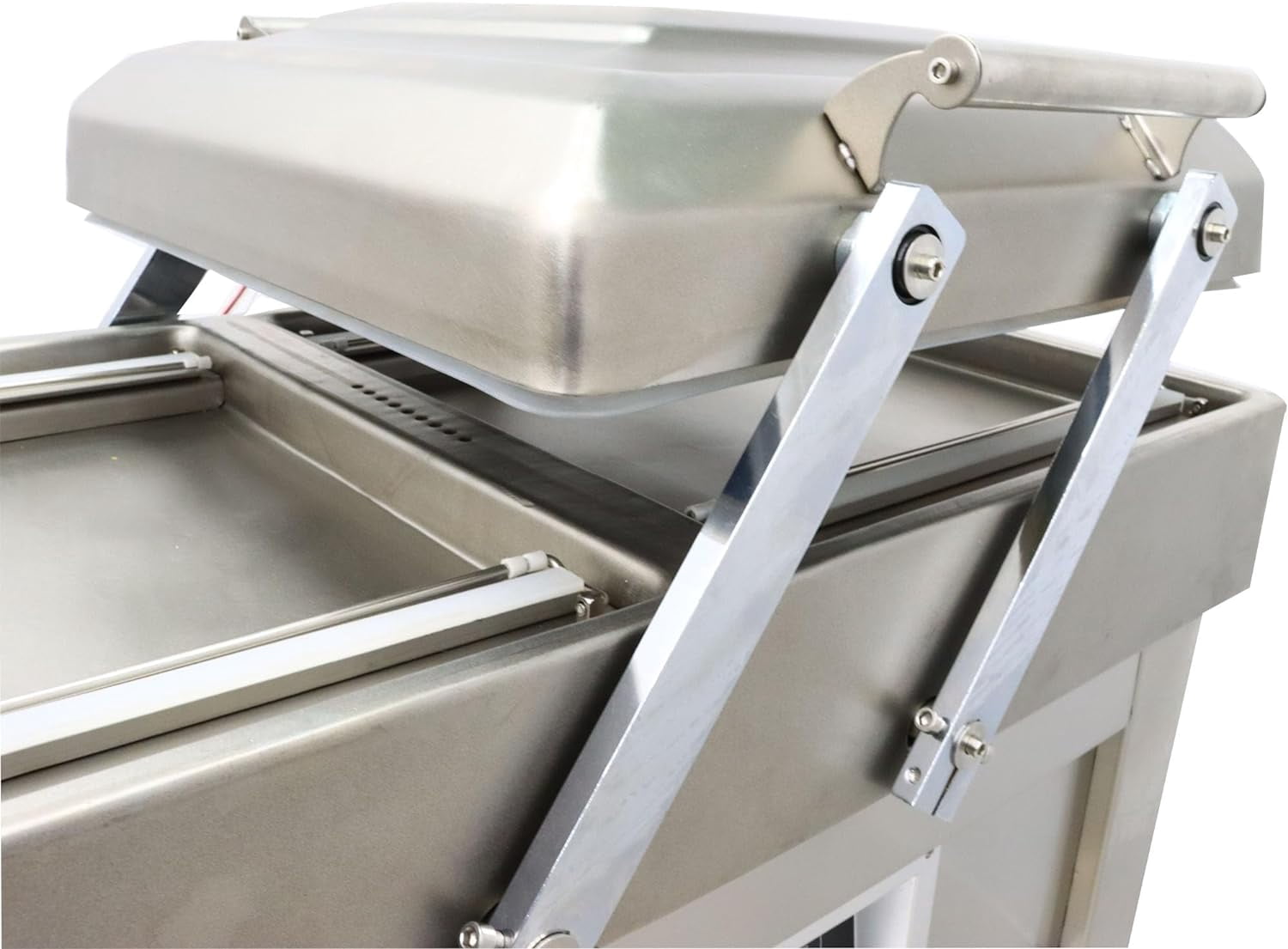 EQCOTWEA Commercial Vacuum Sealer Two Chambers Sealing Length 15.7" Stainless Steel 220V