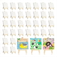 thumbnail image 2 of Mini Canvases with Easel Sets 32 Pack, Small Painting Canvas with Mini Easel 4 X 4 Inch Art Canvases Painting Kit, 2 of 8
