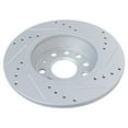 thumbnail image 4 of TRQ Rear Performance Brake Rotor Drilled Slotted Pair Set for A3 / A3 Quattro / CC / Eos / GTI / Jetta / Passat / Tiguan, 4 of 5