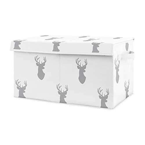 Stag Grey and White Collection Fabric Toy Bin Storage