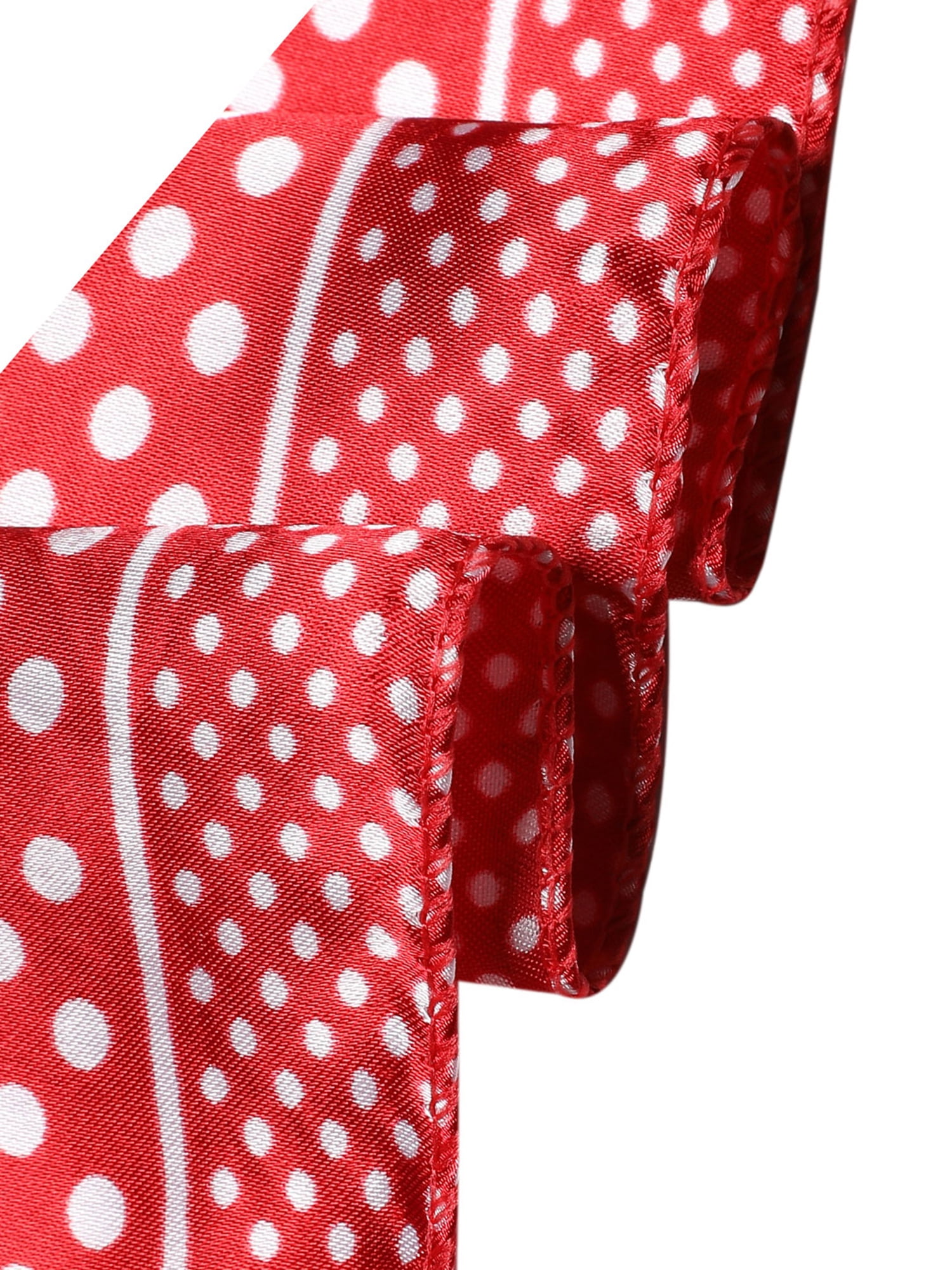 Unique Bargains Women Satin Print Square Scarves Kerchief Neck Scarves 20 x 20""
