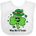 thumbnail image 3 of Inktastic Wee Bit O'irish Boys or Girls Baby Bib, 3 of 4