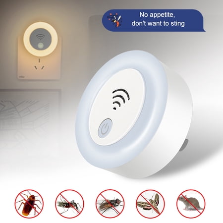 ZOELNIC Ultrasonic Pest Repeller,1 Packs, Plug-in Led Night Light Electronic Indoor Pest Repellent Plug in for Mosquito,Mice,Roach,Spider,Insects