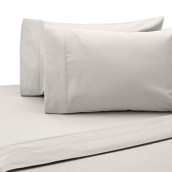 SALT 300-Thread-Count Cotton Sateen Standard Pillowcases in Ivory (Set of 2)