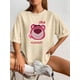 thumbnail image 4 of Playera Manga Corta Oversizee Mujers Strawberry Bear Iotso, 4 of 7