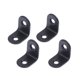 thumbnail image 1 of 20 soportes de esquina para estantes de acero inoxidable grueso en forma de L, soporte de ángulo para estantes, soporte para colgar en la pared, color negro, 1 of 5