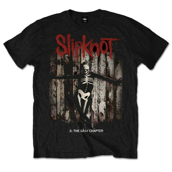Men's Slipknot .5: The Gray Chapter Album Slim Fit T-shirt Small Black