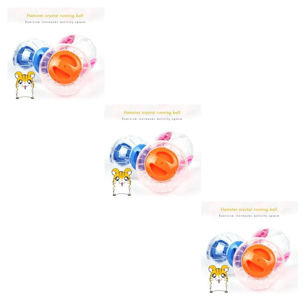 Naiovety Mini hámster de plástico transparente de 12 cm, pelota de ejercicio, juguete de entrenamiento para mascotas Type1 NO1 Naiovety CBP592604