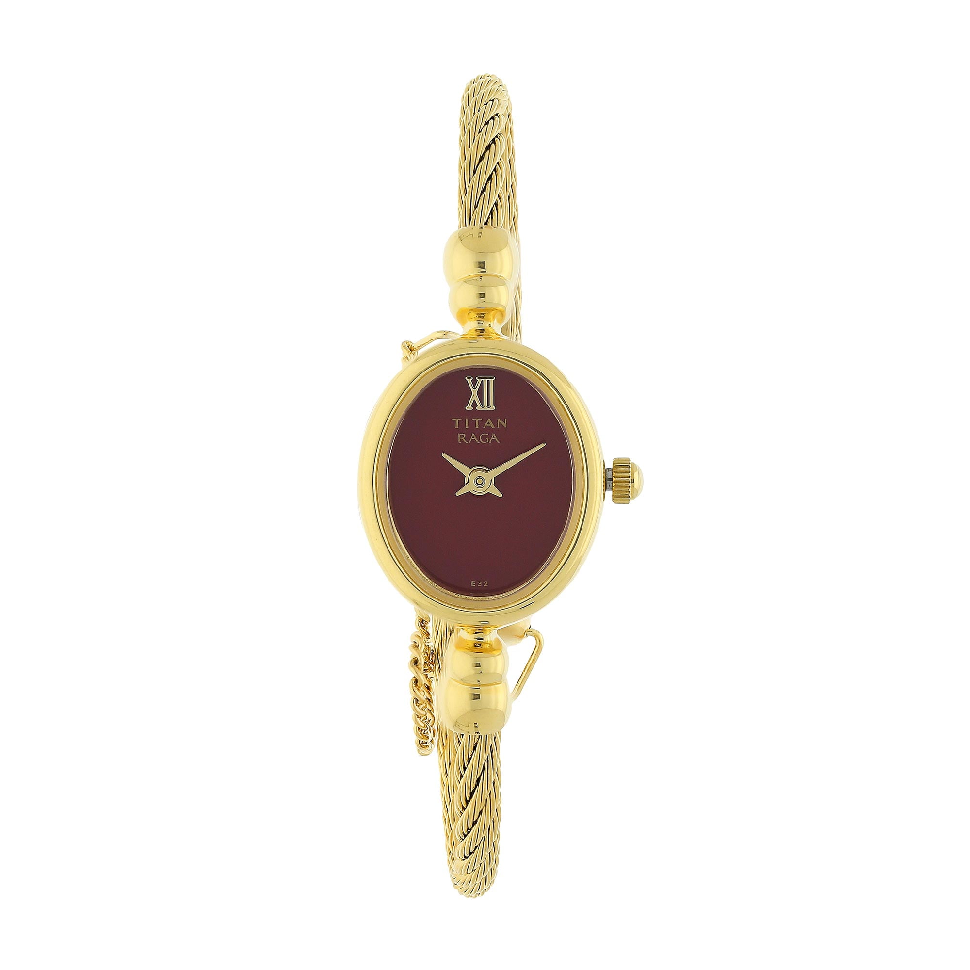Gold Golden Titan Raga Women Bracelet Watch, Model Name/Number: 2455YM01 at  best price in Delhi