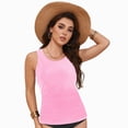 thumbnail image 4 of HCNTES Womens Tankini Top Only Slimming Swim Top Modest Tankini Loose Fit Swimsuit Flowy Swimwear No Bottom (Y508-Pink,XXL), 4 of 9