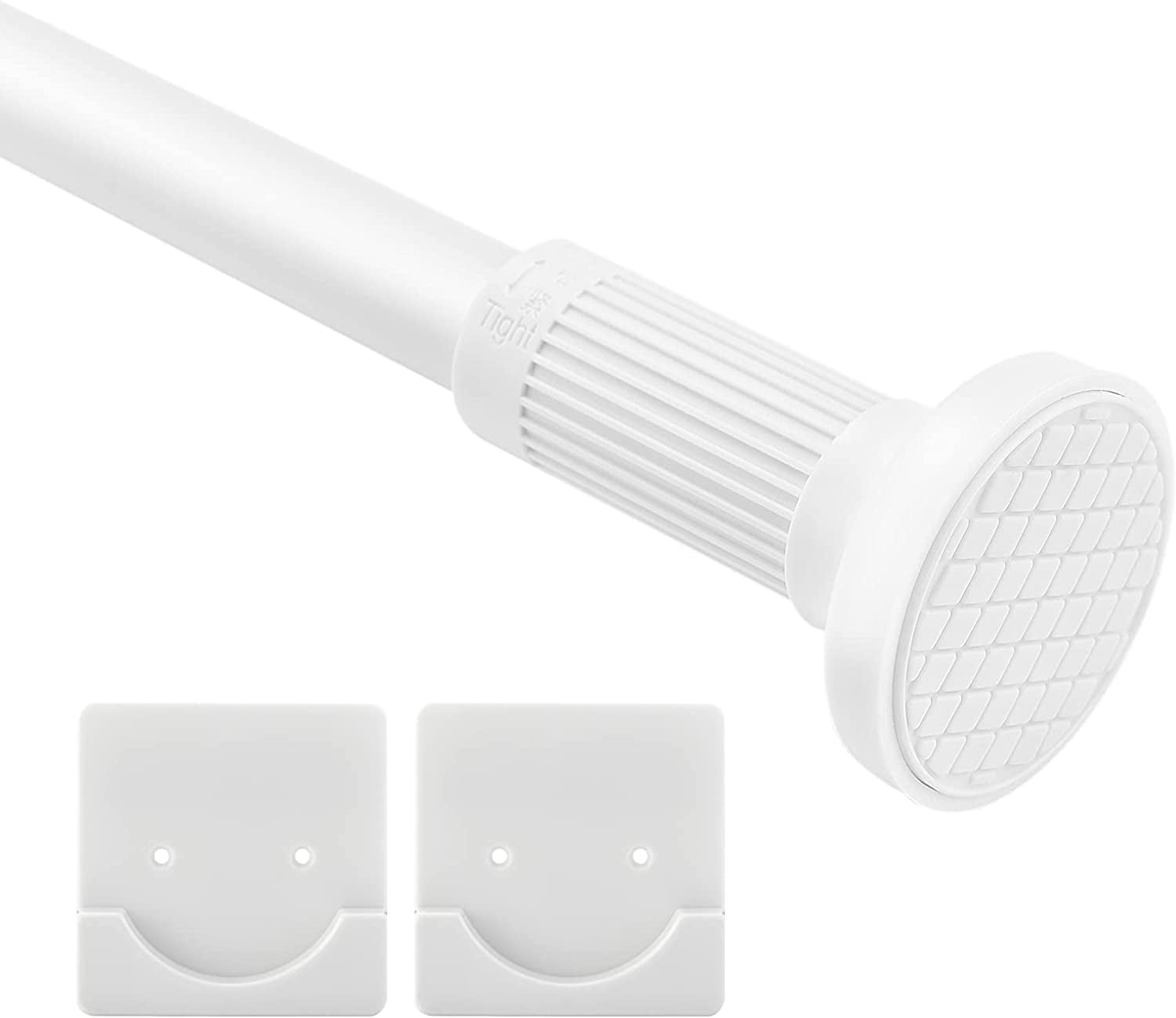 Shower Curtain Rod 4692 Inches, Tension Curtain Rod with 2 pack Holder