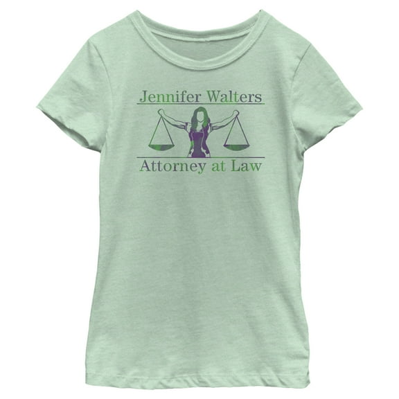Girl's She-Hulk: Attorney at Law Muscle Lawyer  Graphic Tee Mint Medium