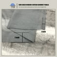 thumbnail image 6 of WPM Luxury Grey Sheer Window Curtain Panels, Modern Style, 54” x 63” (Set of 2 Panels), 6 of 7