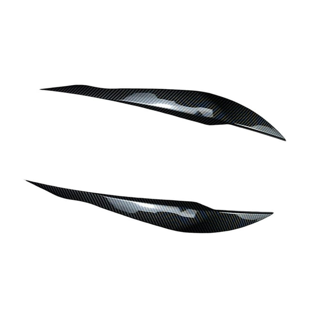 Elegante moldura para párpados y cejas de faros delanteros para BMW Serie 3 F30 F31 318i 320i (2 Patrón de fibra de carbono