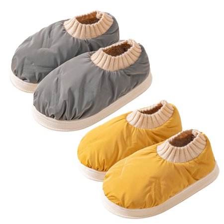

Winter Slippers for Women | Cozy Closed Back House Slippers | Waterproof Indoor/Outdoor Scuff Slipper Non-Slip for Men Women