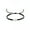 White, variant on DIY Handmade Lover Friendship Fashion Black Rope Cute Cat Charm Bracelet -Black