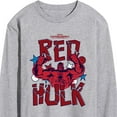 thumbnail image 3 of Marvel Captain America: Brave New World - Scribble Red Hulk - Men's Long Sleeve Graphic T-Shirt, 3 of 5