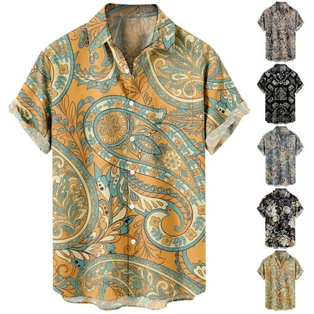 

Unisex Beach Aloha Tees Stylish Polyester Tops For Men Boys