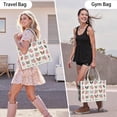 thumbnail image 6 of Large Capacity Tote Bag,Boston Terrier Dog and Flower Florals Handbag Fashion Luxury Tote Bag,15.7"x13"x 5.1" Inches,Laptop Compatible, 6 of 6