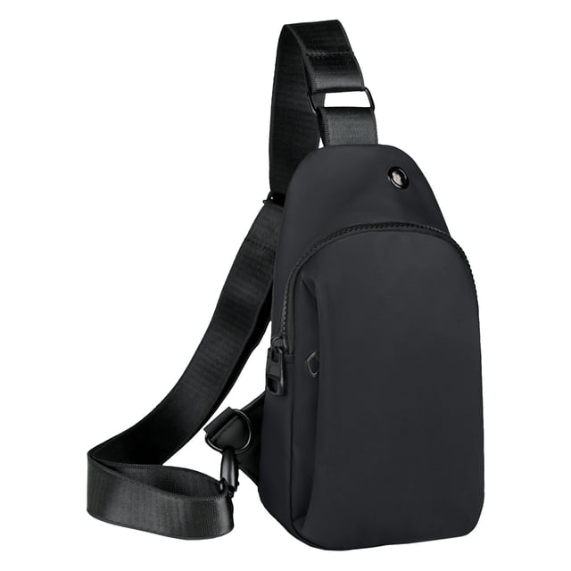 Bolsa de viaje antirrobo para hombre y mujer, impermeable, de nailon Oxford, de gran capacidad, bandolera de un solo hombro, ligera y moderna, para viajes y deportes (negro).