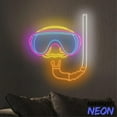 thumbnail image 4 of Handmadetneonsign Diver Mask Neon Sign, Scuba Diving Led Sign, Wall Art, Sport Home Wall Decor 91604, 4 of 5
