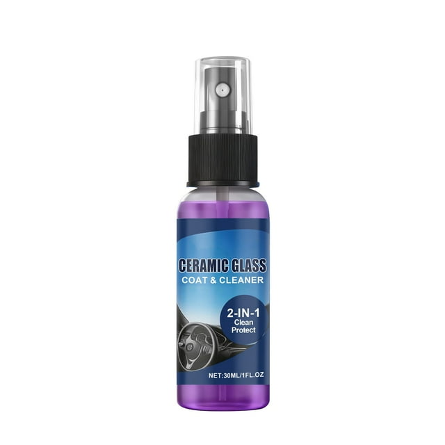Kieccall 30ml Ceramic Glass Coat Cleaner for Car Windows Restores Clarity Water Repellent Formula Easy Application Long Lasting Protection