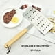 thumbnail image 1 of Espátulas de acero inoxidable para freír pescado, utensilios de cocina para freír pescado con aceite, espátula de fondo plano para freír pescado, espátula para voltear pescado y filetes, engrosada y e, 1 of 5