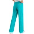 thumbnail image 2 of Landau Women's 9502 Urbane Relaxed Drawstring PantScuba Blue XL Petite, 2 of 4
