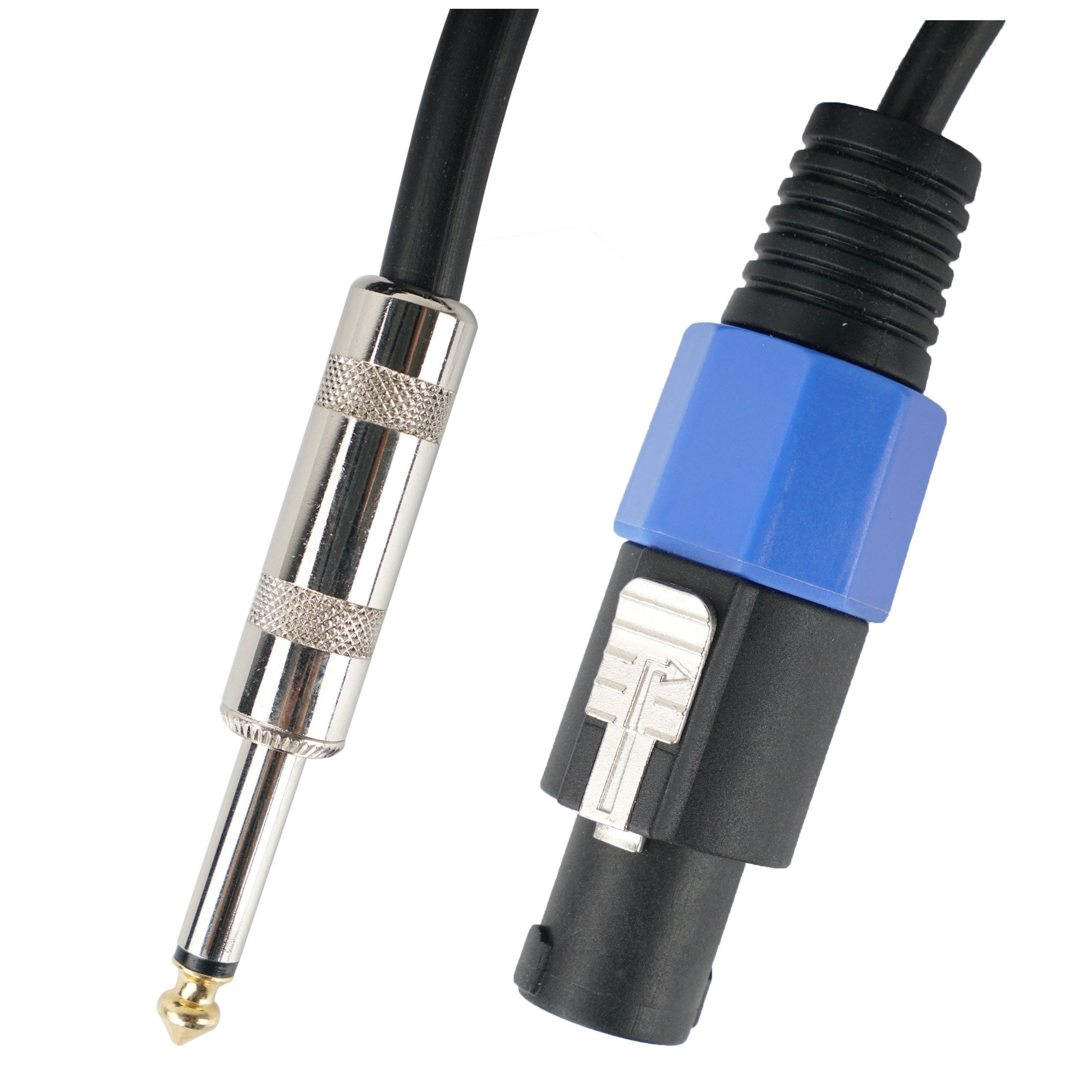 Sound Town Speakon to 1/4" Speaker Cable, 50 Feet, 12 Gauge, 2 Conductor, Male to Male (STC-12NJ50)
