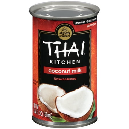 (6 Pack) Thai Kitchen Gluten Free Unsweetened Coconut Milk, 5.46 fl