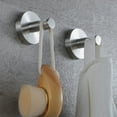 thumbnail image 3 of Ganchos para toallas, 2 piezas, ganchos de acero inoxidable para taladrar, ganchos para albornoz, ganchos de pared para baño, aseo, cocina, oficina, 3 of 5