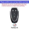 thumbnail image 2 of for Chevrolet Key Fob Cover Soft TPU Shell with Keychain 360 Degree Protection Key Case Holder for 2017-2023 Chevy Equinox Camaro Cruze Traverse Blazer Sonic Malibu 5 Buttons, 2 of 6