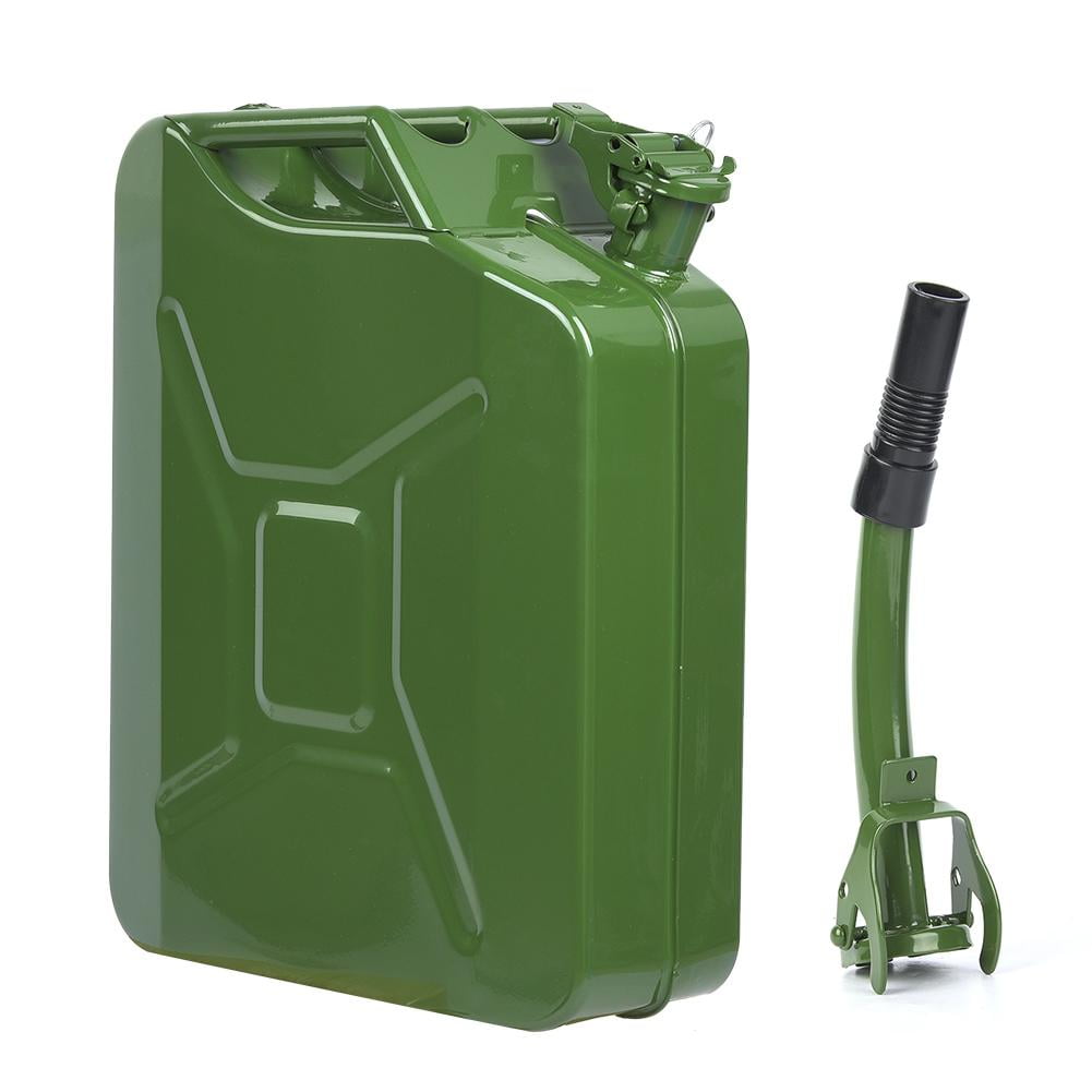 Tebru 5 Gallons Jerry Can 20L Steel Oil Gas Fuel Can Diesel Gasoline