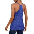 thumbnail image 3 of Mittory Women's Sequin Tops Sleeveless Sparkle Shimmer Camisole Glitter Tank Tops Cocktail Club Party Vest, 3 of 3