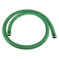 thumbnail image 5 of Gloxco Heavy Duty EPDM All Weather Suction Hose Assembly, Black Tube, Lime Green Helix, 3" Inside Diameter with Male x Female NPSM Pinlug Fittings Installed, 20 ft Length, 5 of 7