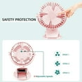 thumbnail image 4 of Clip on Fan, 3 Speed 360° Adjustable USB Desk Fan, Portable Personal Fan Rechargeable, 4 of 6