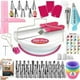 thumbnail image 1 of Kit de repostería profesional: 200 piezas de utensilios de repostería con plato giratorio para tartas, boquillas para repostería y espátulas: kits de decoración, 1 of 5