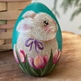 thumbnail image 5 of CoreLiving Blown Resin Easter Egg Ornaments, Hand Painted Stained Resin Spring Tree Decorations, Decorative Hanging Easter Eggs for Tree, Indoor Easter Decor for Home & Party, 5 of 7
