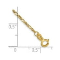 thumbnail image 2 of 14k Gold 1.25mm Flat Figaro Pendant Chain Chain Necklace for Women and Men - .7 Grams, 2 of 2