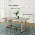 thumbnail image 3 of Plank+Beam Farmhouse 72" Dining Table, Solid Wood Rectangular Kitchen Table for 6 People, 3 of 11
