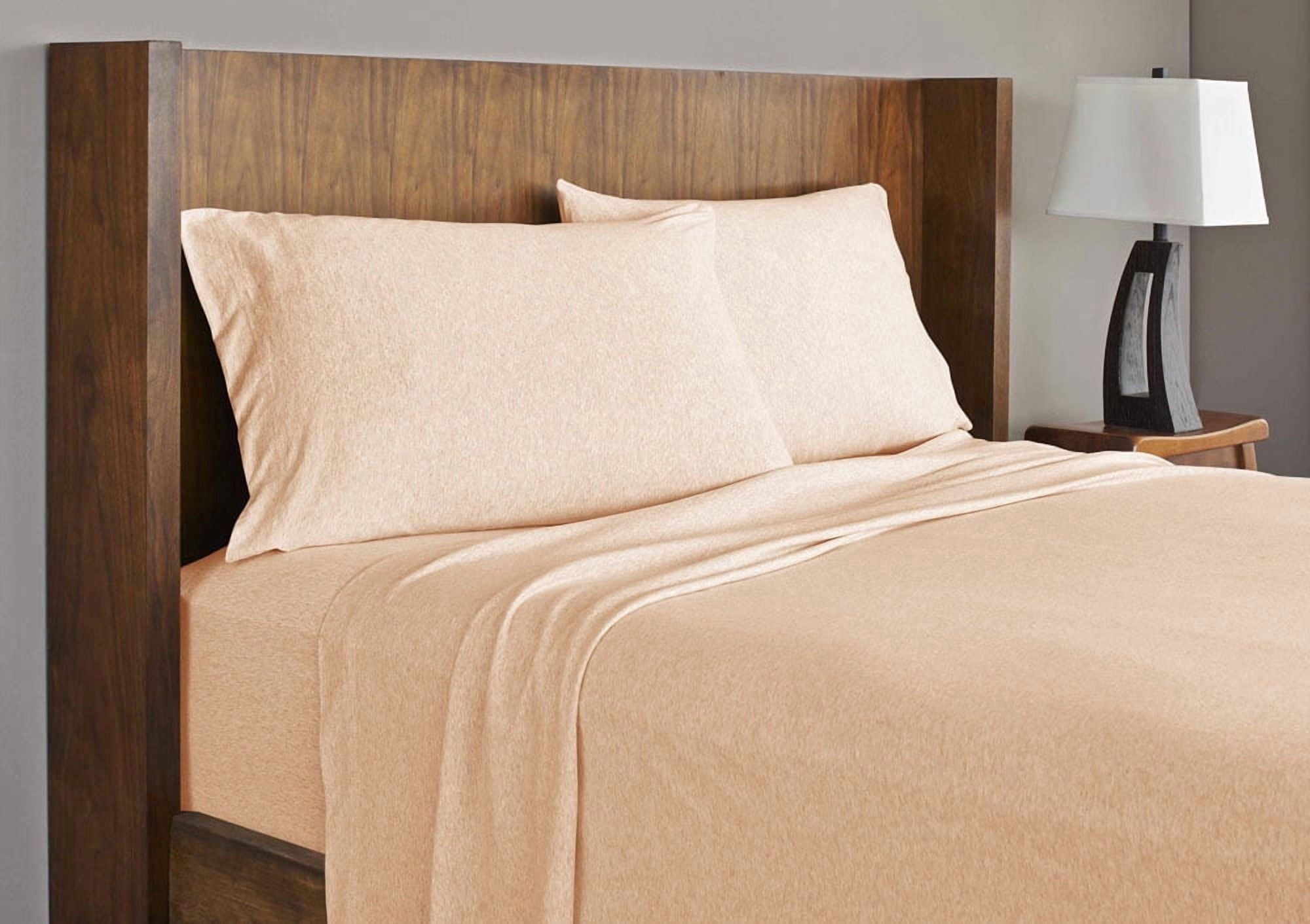 King 4-Piece Sheet Set, Soft tees Luxury Cotton Modal Ultra Soft Jersey Knit Sheet Sets by Royale Linens