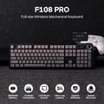 thumbnail image 2 of Teclado inalámbrico para juegos EPOMAKER X Aula F108 PRO Black, 2 of 8
