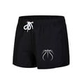 thumbnail image 4 of Men's Swim Trunks Basketball 2 In 1 Quick Dry Swim Shorts Mens Swimsuit Board Shorts With Pockets Black XL, 4 of 6