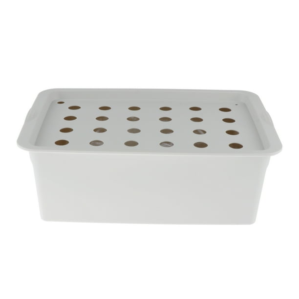 Kit de caja de pequeña sala hidropónico de planta pequeña 24 agujeros jardín interior Aerobio gris