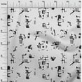 thumbnail image 3 of oneOone Cotton Jersey White Fabric Abstracts Craft Projects Decor Fabric Printed By The Yard 58 Inch Wide, 3 of 5
