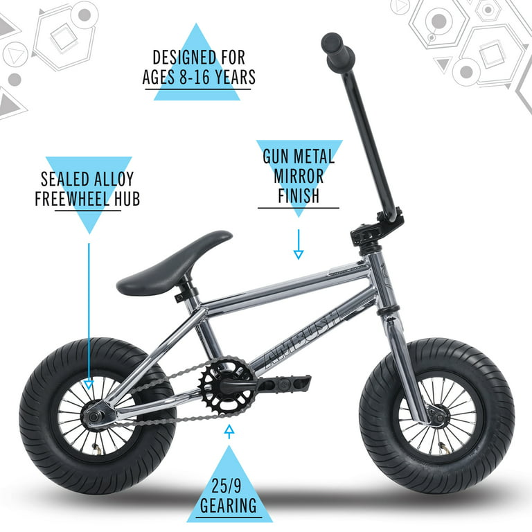 onderwerp ontspannen garen SULLIVAN Mini BMX, For All Riders Age 8 Years and Up, Lightweight , Perfect  for Tricks, 10 inch BMX Wheels, Sealed Bearings, Micro Gearing, Top Load  Stem, Includes Brakes - Walmart.com