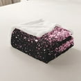 thumbnail image 4 of Erosebridal Sequin Print Throw Blanket for Couch,Sparkle Glitter Plush Blanket,Breathable Sherpa Blanket 30x40,Bling Room Decorative, 4 of 7