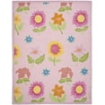 thumbnail image 2 of SAFAVIEH Kids Floral Vana Floral Cotton Area Rug, Pink, 5' x 8', 2 of 3